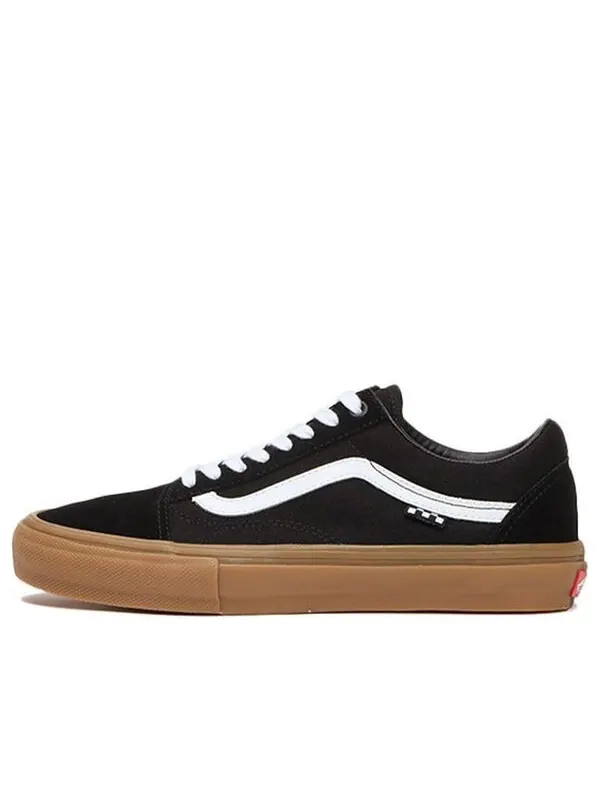 Кроссовки skate old skool 'checkerboard - black gum' Vans — изображение 1 из 4, черный/белый/коричневый