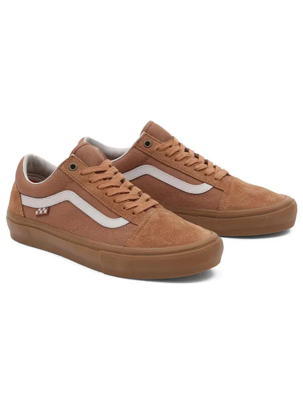 Кроссовки old skool skate 'brown' Vans — изображение 2 из 3, коричневый/белый