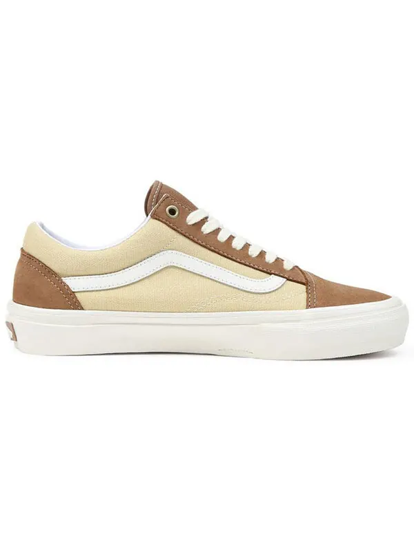 Кроссовки skate old skool 'brown yellow' Vans — изображение 2 из 4, коричневый/желтый