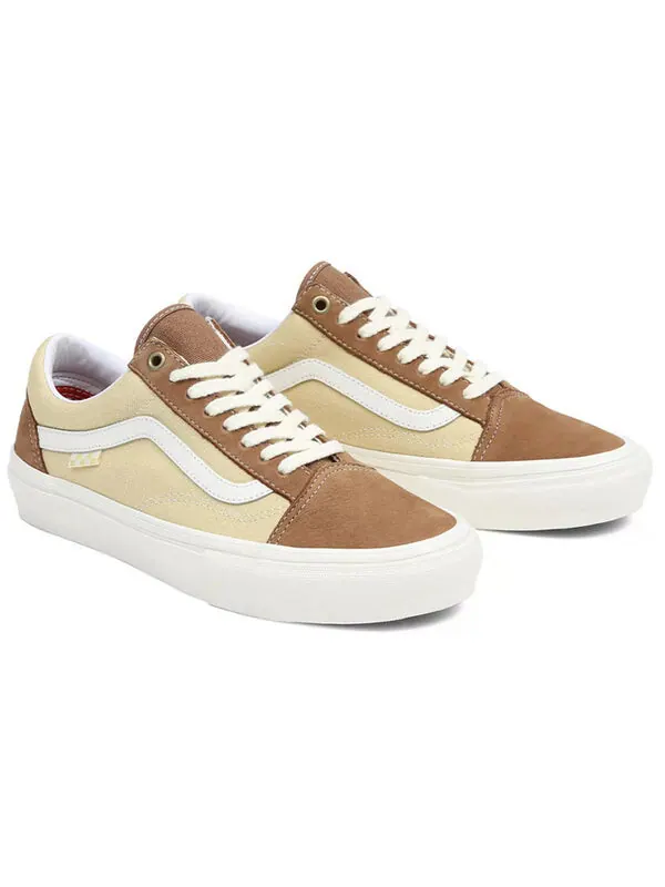 Кроссовки skate old skool 'brown yellow' Vans — изображение 3 из 4, коричневый/желтый