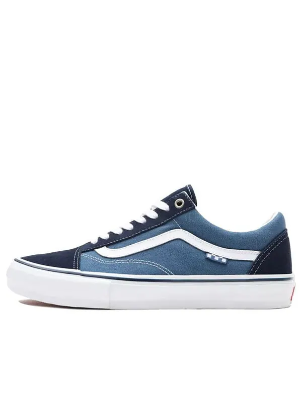 Кроссовки skate old skool 'navy checkerboard' Vans — изображение 1 из 4, синий/белый