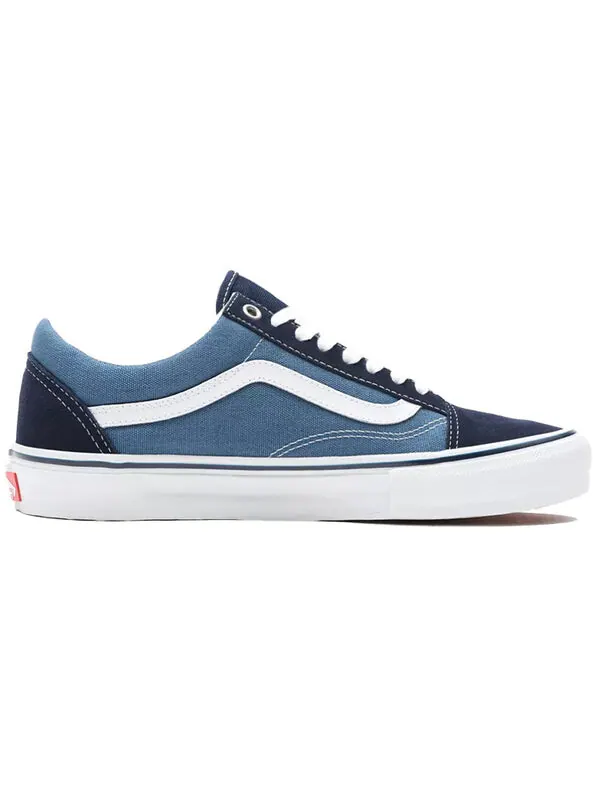 Кроссовки skate old skool 'navy checkerboard' Vans — изображение 2 из 4, синий/белый
