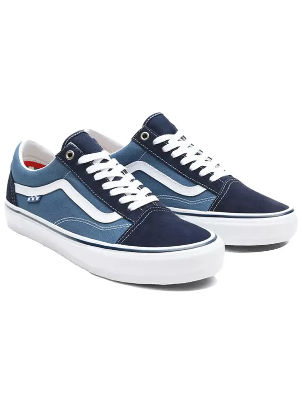 Кроссовки skate old skool 'navy checkerboard' Vans — изображение 3 из 4, синий/белый
