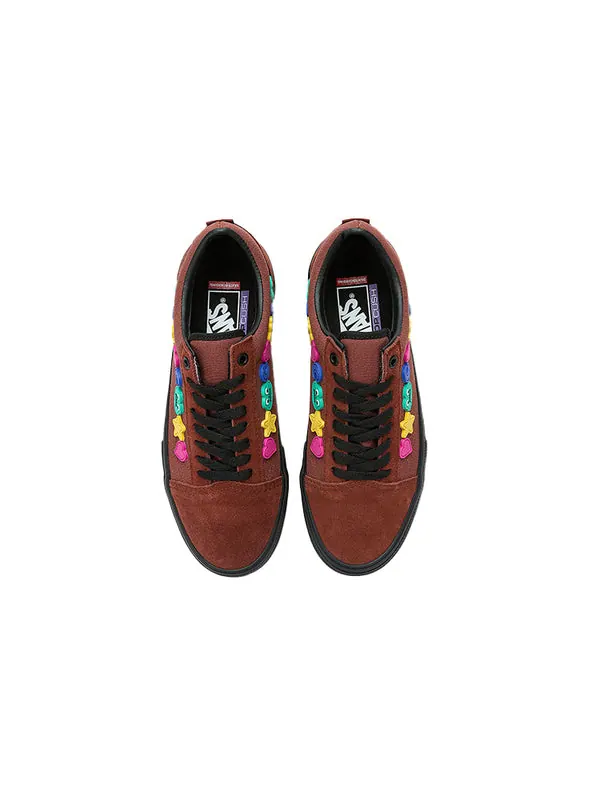 Кроссовки frog skateboards x skate old skool 'brown' Vans — изображение 3 из 4, коричневый
