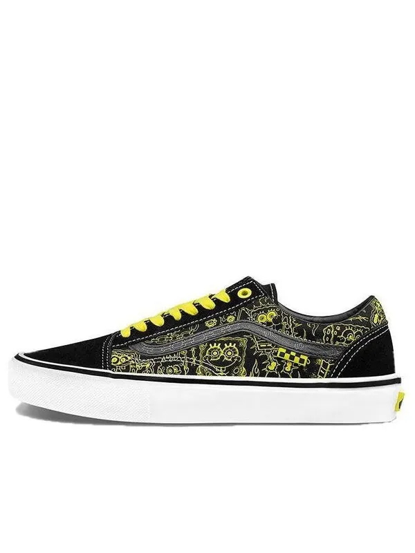 Кроссовки mike gigliotti x spongebob squarepants x skate old skool 'black yellow' Vans — изображение 1 из 4, черный/желтый
