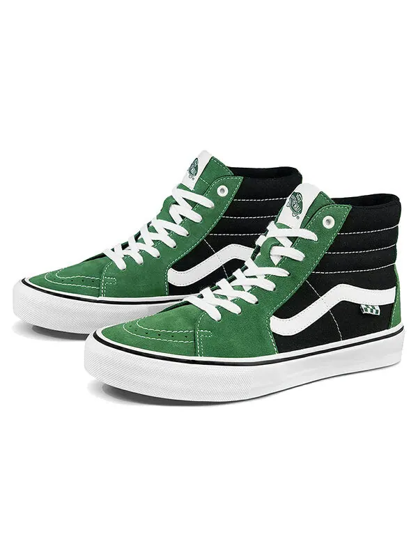 Кроссовки sk8-hi 'juniper black' Vans — изображение 2 из 4, черный/зеленый