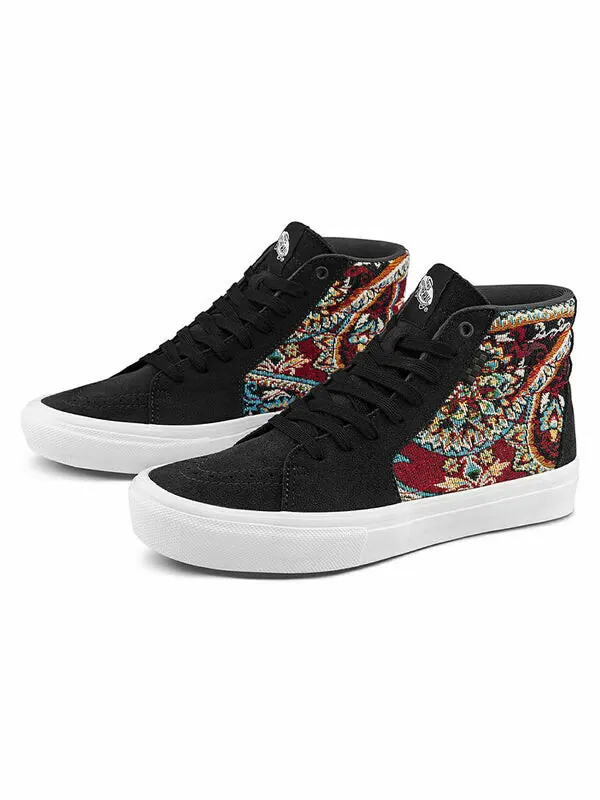 Кроссовки skate sk8-hi 'paisley' Vans — изображение 2 из 4, черный