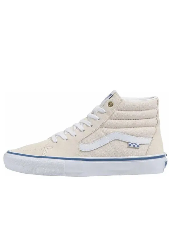 Кроссовки raw canvas skate sk8-hi 'white blue' Vans — изображение 1 из 4, белый/синий