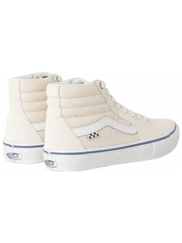 Кроссовки raw canvas skate sk8-hi 'white blue' Vans — изображение 3 из 4, белый/синий
