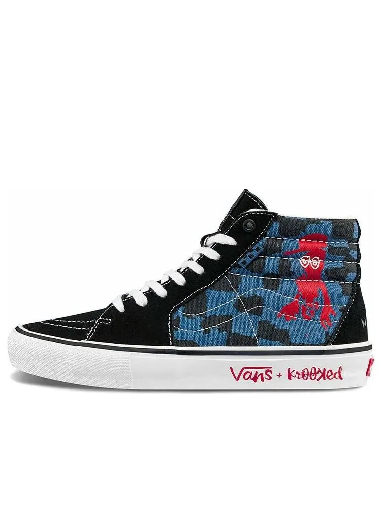 Кеды Vans Krooked x Skate SK8-HI 'Natas For Ray Barbee' — изображение 1 из 5, синий