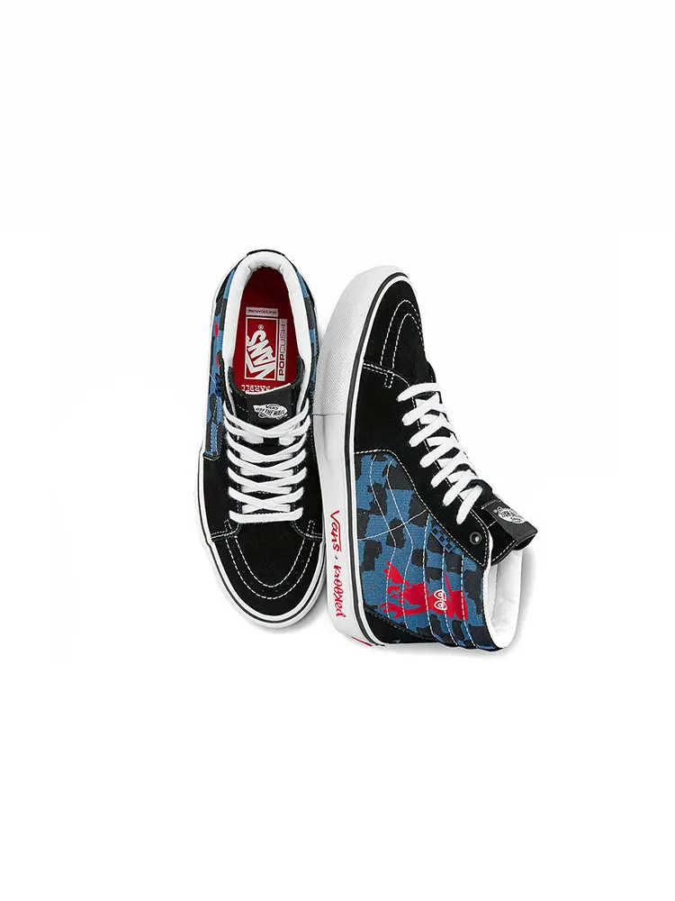 Кеды Vans Krooked x Skate SK8-HI 'Natas For Ray Barbee' — изображение 4 из 5, синий