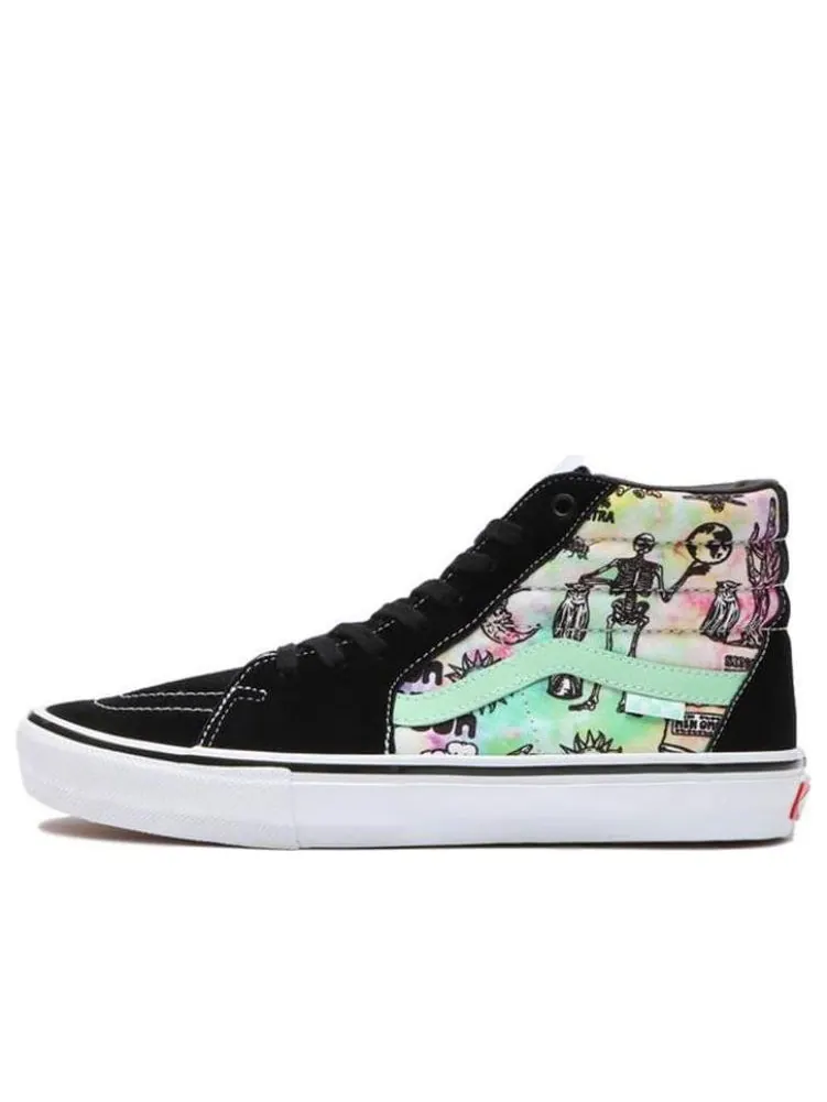 Кеды Vans Shroom Doom Skate Sk8-hi BLACKWHITEYELLOWPINKGREEN — изображение 1 из 6, белый