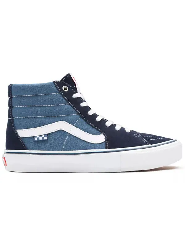 Кроссовки skate sk8-hi splicing contrasting colors casual sports skateboarding shoes navy blue Vans — изображение 2 из 4