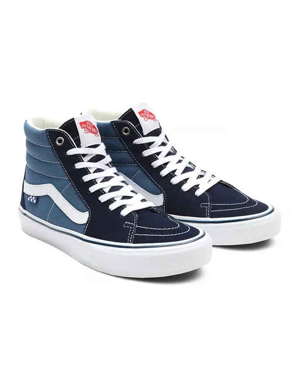 Кроссовки skate sk8-hi splicing contrasting colors casual sports skateboarding shoes navy blue Vans — изображение 3 из 4