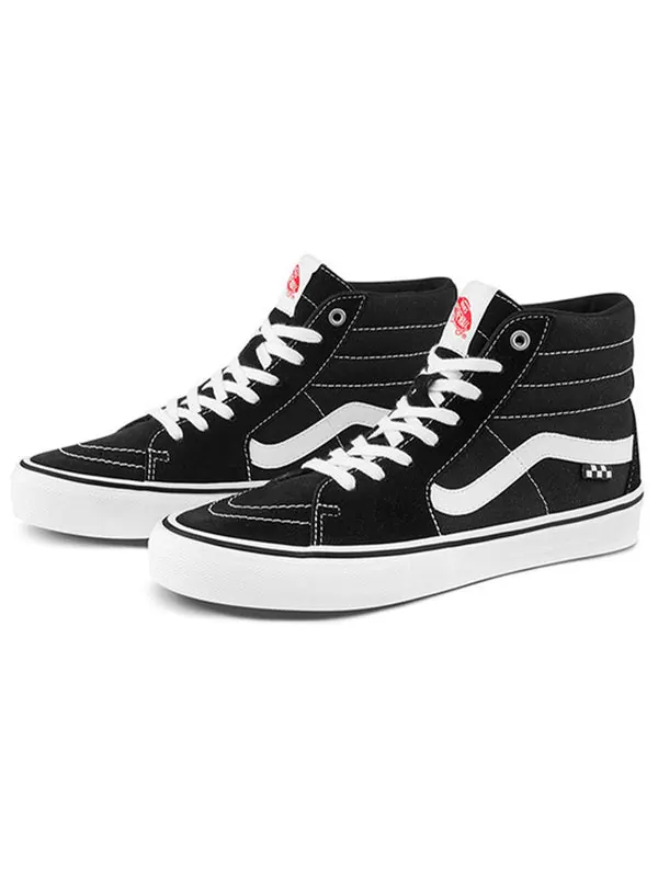 Кроссовки skate sk8-hi 'checkerboard - black white' Vans — изображение 2 из 4, черный/белый