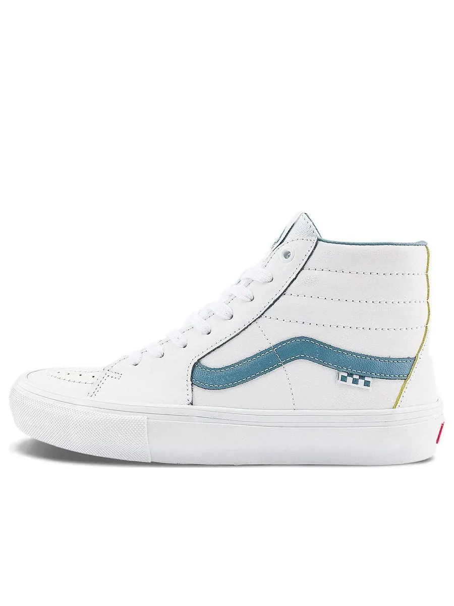 Кроссовки Vans SK8-Hi 'White Blue' — изображение 1 из 5, белый