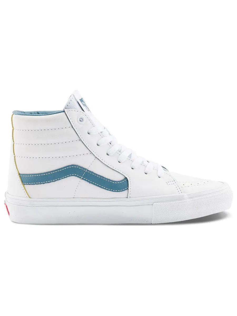 Кроссовки Vans SK8-Hi 'White Blue' — изображение 2 из 5, белый