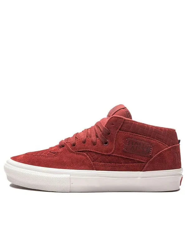 Кроссовки skate half cab mid-top sneakers red Vans — изображение 1 из 4, красный/белый