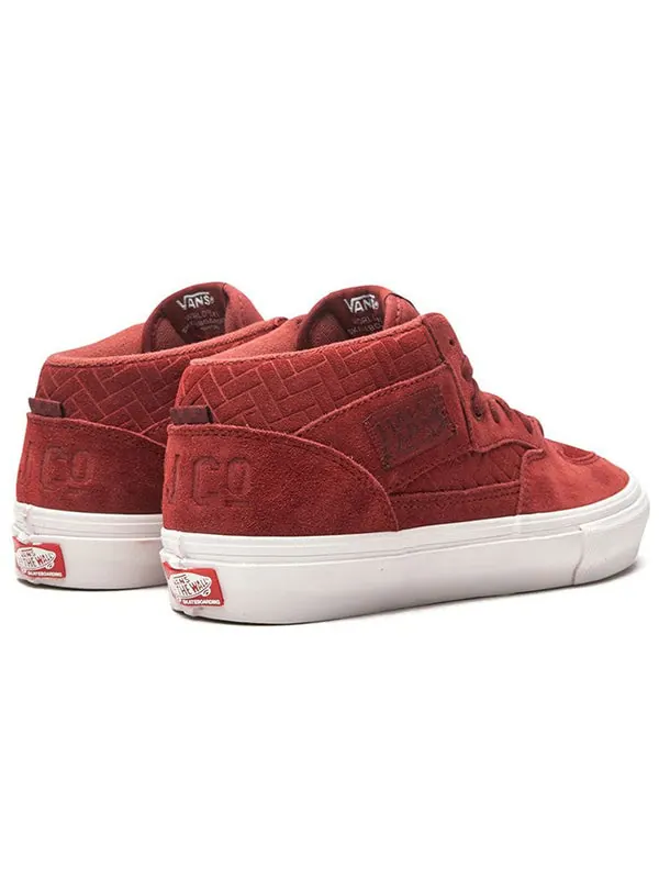 Кроссовки skate half cab mid-top sneakers red Vans — изображение 3 из 4, красный/белый