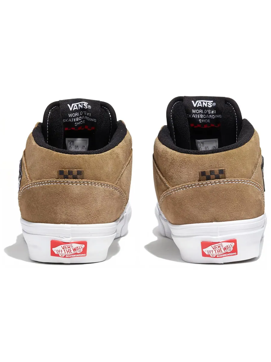 Кроссовки Vans Half Cab 'Brown White' — изображение 4 из 5, коричневый