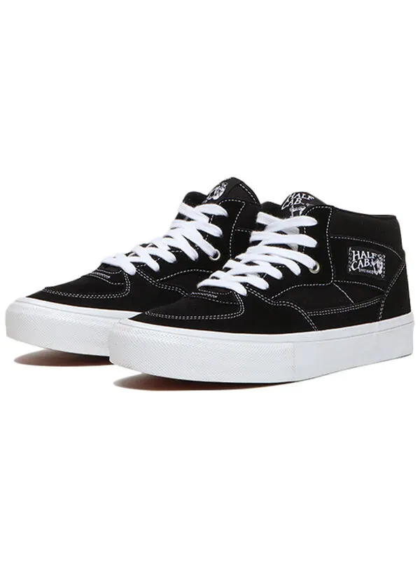 Кроссовки skate half cab 'black' Vans — изображение 2 из 4, черный/белый