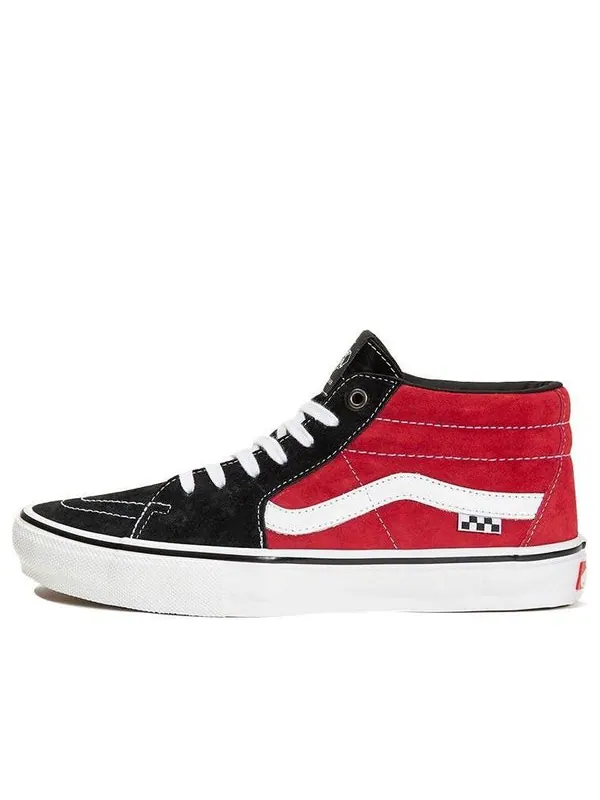 Кроссовки skate grosso mid 'black red' Vans — изображение 1 из 2, красный/черный