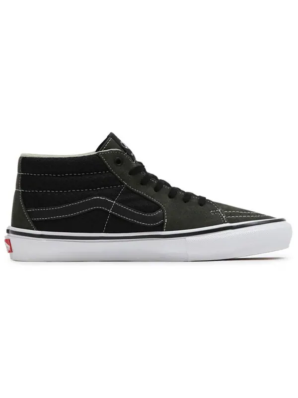 Кроссовки skate grosso mid 'forest night' Vans — изображение 2 из 4, черный/зеленый/белый