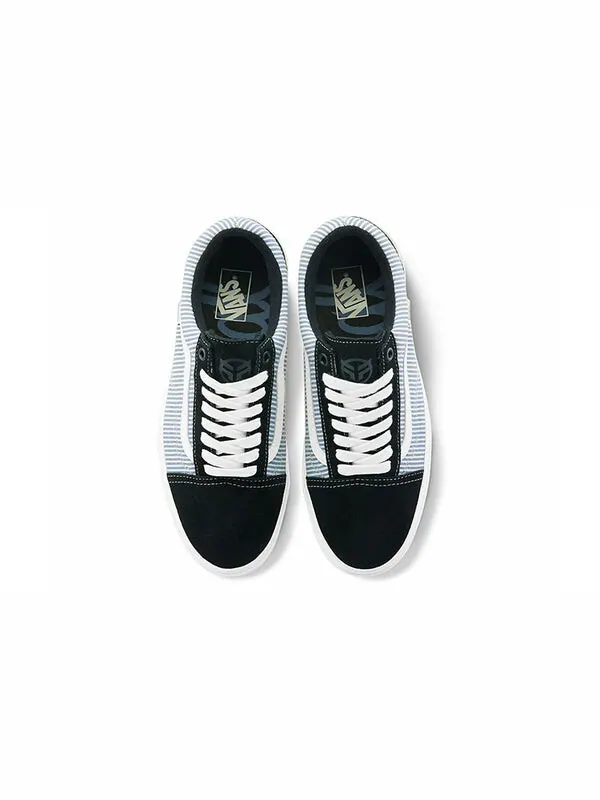 Кроссовки federal x bmx old skool 'blue pinstripe' Vans — изображение 3 из 4, черный/белый/синий