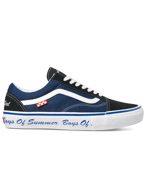 Кроссовки boys of summer x old skool black/blue Vans — изображение 2 из 4, черный/синий