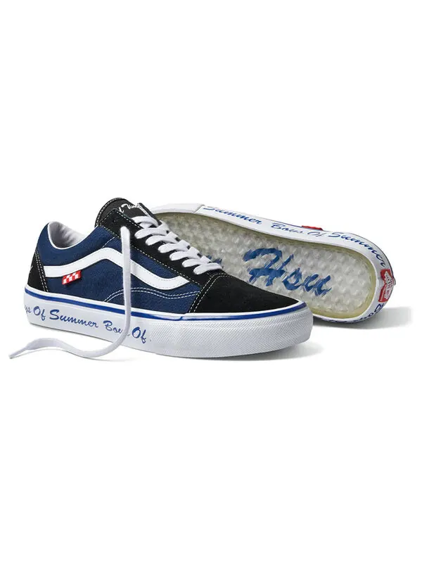 Кроссовки boys of summer x old skool black/blue Vans — изображение 4 из 4, черный/синий