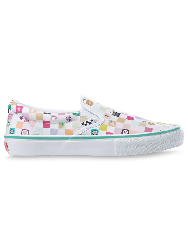 Кроссовки frog skate x slip-on ltd white Vans — изображение 2 из 4, белый