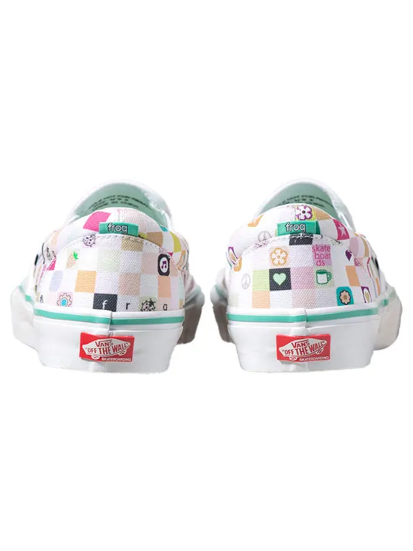 Кроссовки frog skate x slip-on ltd white Vans — изображение 4 из 4, белый