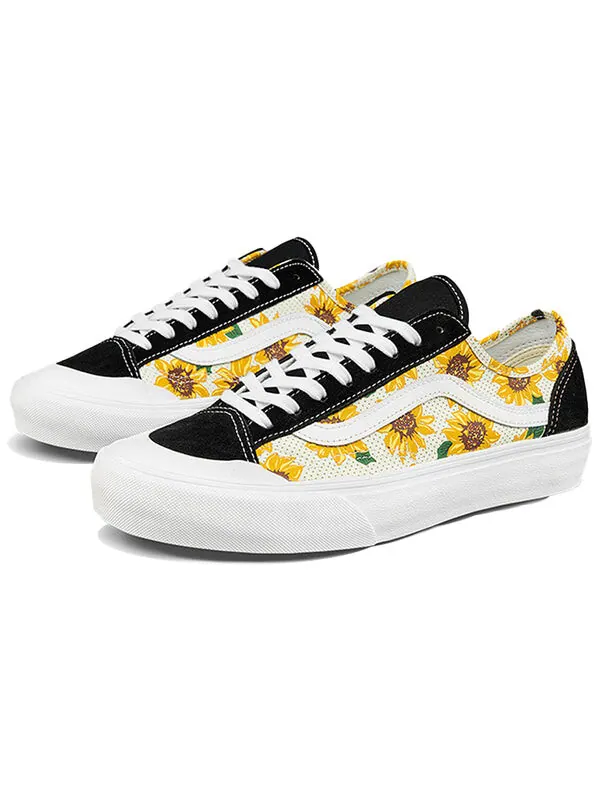 Кроссовки style 36 black/yellow Vans — изображение 2 из 4, черный/желтый