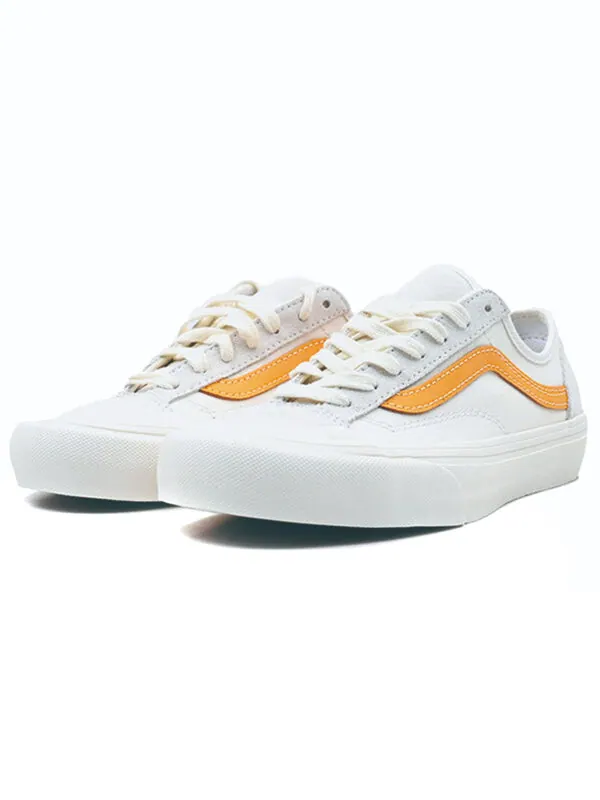 Кроссовки style 36 canvas shoes white/yellow Vans — изображение 3 из 4, белый/желтый