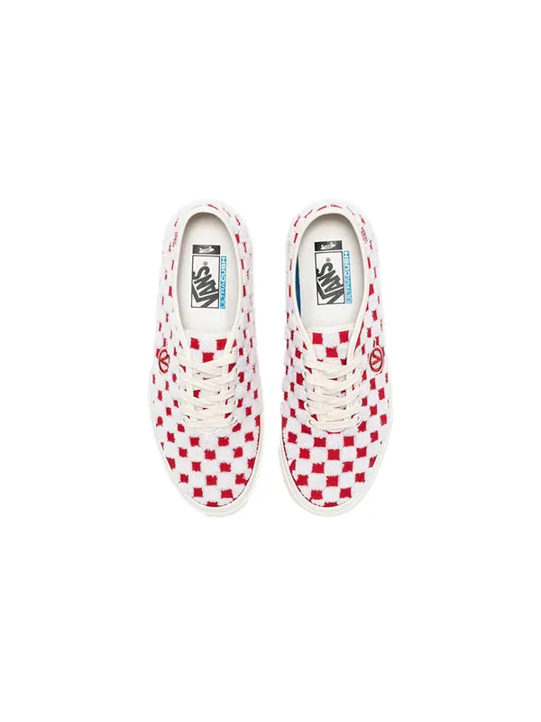 Кроссовки vault authentic one-piece lx plaid red/white Vans — изображение 3 из 4, красный/белый