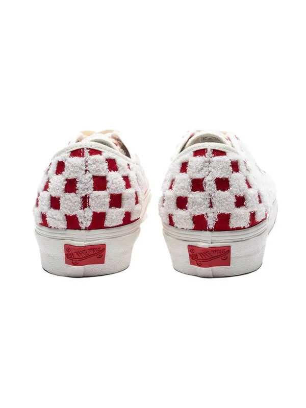 Кроссовки vault authentic one-piece lx plaid red/white Vans — изображение 4 из 4, красный/белый