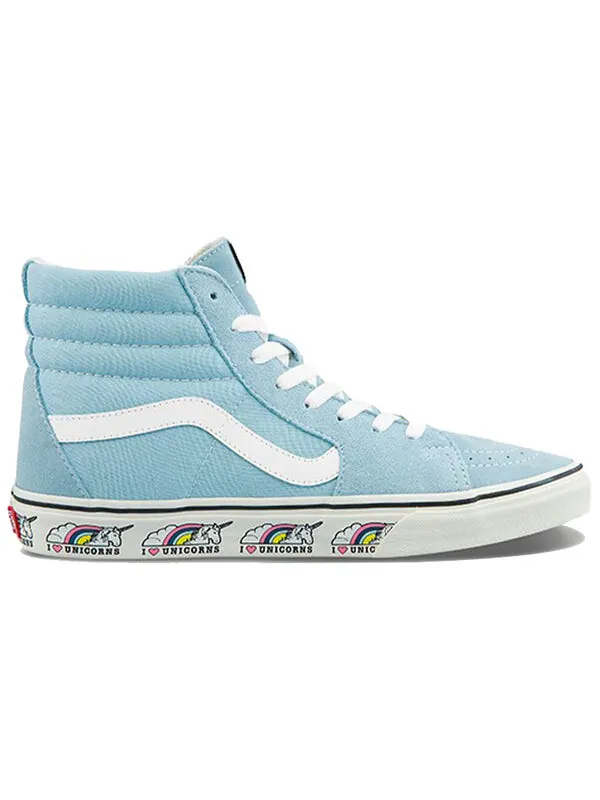 Кроссовки sk8-hi casual skateboarding shoes navy blue Vans — изображение 2 из 4, синий