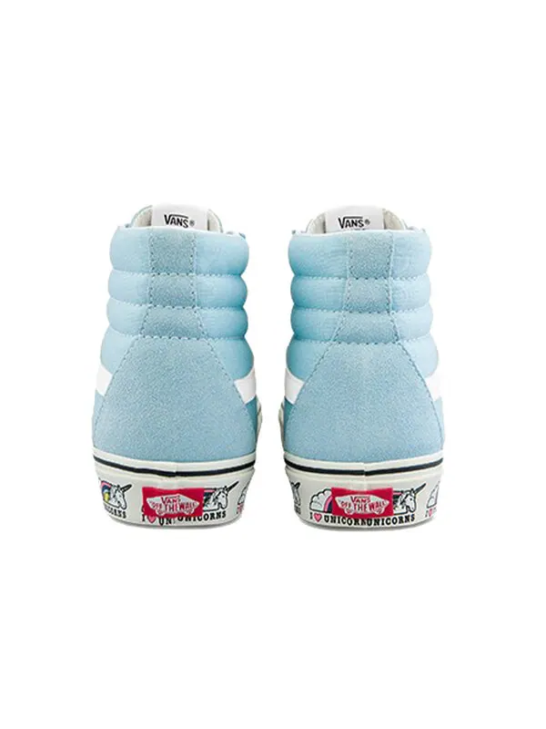 Кроссовки sk8-hi casual skateboarding shoes navy blue Vans — изображение 4 из 4, синий