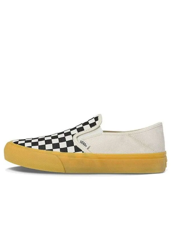 Кроссовки slip-on casual low tops skateboarding shoes black white Vans — изображение 1 из 4, белый