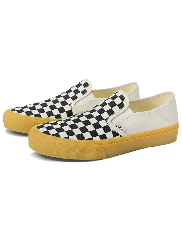 Кроссовки slip-on casual low tops skateboarding shoes black white Vans — изображение 2 из 4, белый