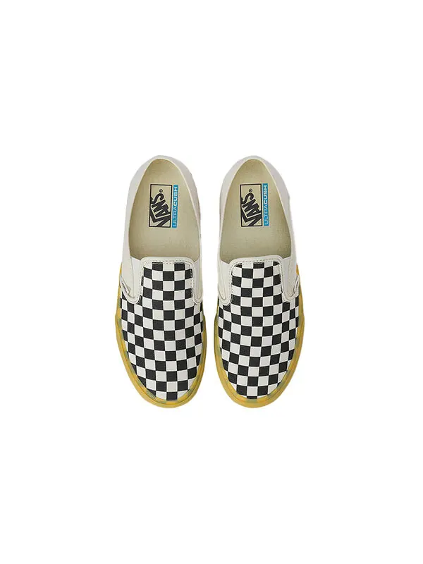 Кроссовки slip-on casual low tops skateboarding shoes black white Vans — изображение 3 из 4, белый