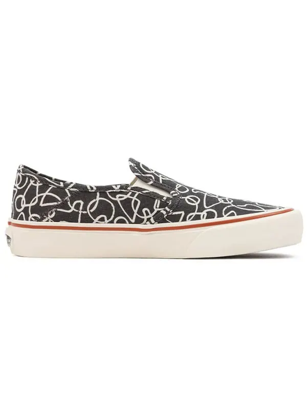 Кроссовки slip-on sf 'textured waves' Vans — изображение 2 из 4, черный/белый