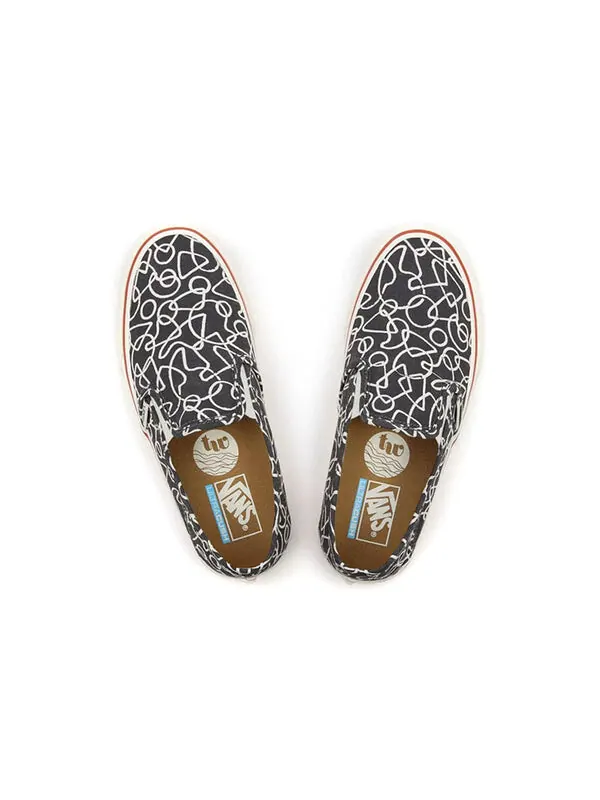 Кроссовки slip-on sf 'textured waves' Vans — изображение 4 из 4, черный/белый