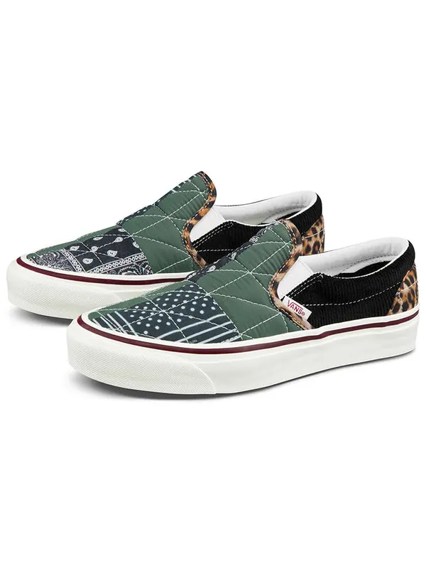 Кроссовки classic slip-on 98 dx 'anaheim factory - quilted mix' Vans — изображение 2 из 4, черный/зеленый