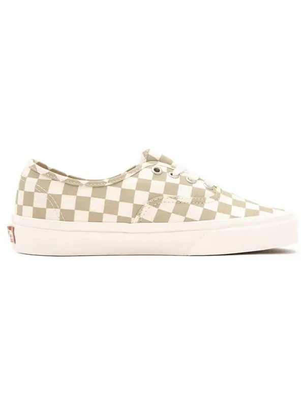 Кроссовки authentic wear-resistant non-slip low top casual skate shoes white brown grid 'white brown' Vans, белый/коричневый