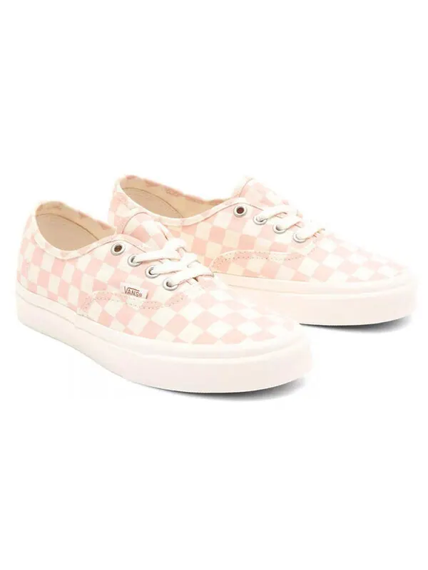 Кроссовки authentic 'eco theory - checkerboard peachy keen' Vans — изображение 3 из 4, розовый/синий