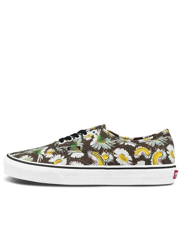 Кроссовки authentic 'mutated daisy - black' Vans — изображение 1 из 4, коричневый/белый