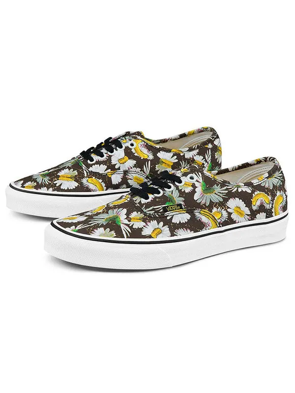 Кроссовки authentic 'mutated daisy - black' Vans — изображение 2 из 4, коричневый/белый