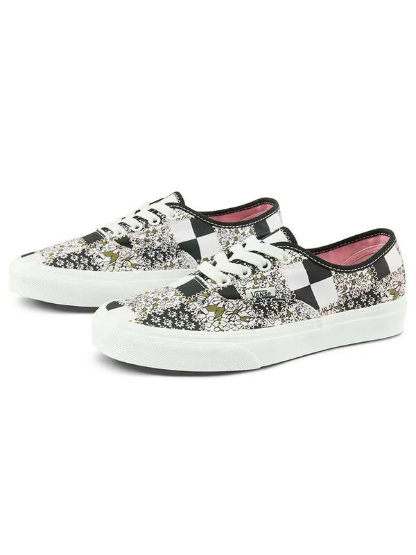 Кроссовки authentic 'patchwork floral' Vans — изображение 2 из 4, белый/черный