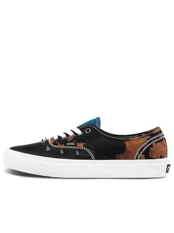 Кроссовки tartan daze x authentic 'multi acid dye' Vans — изображение 1 из 4, черный/коричневый